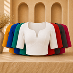 Sabhyasachi Inspired Cotton blouse with Sleeves