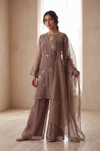 Pure Crush Tissue Kurta Set