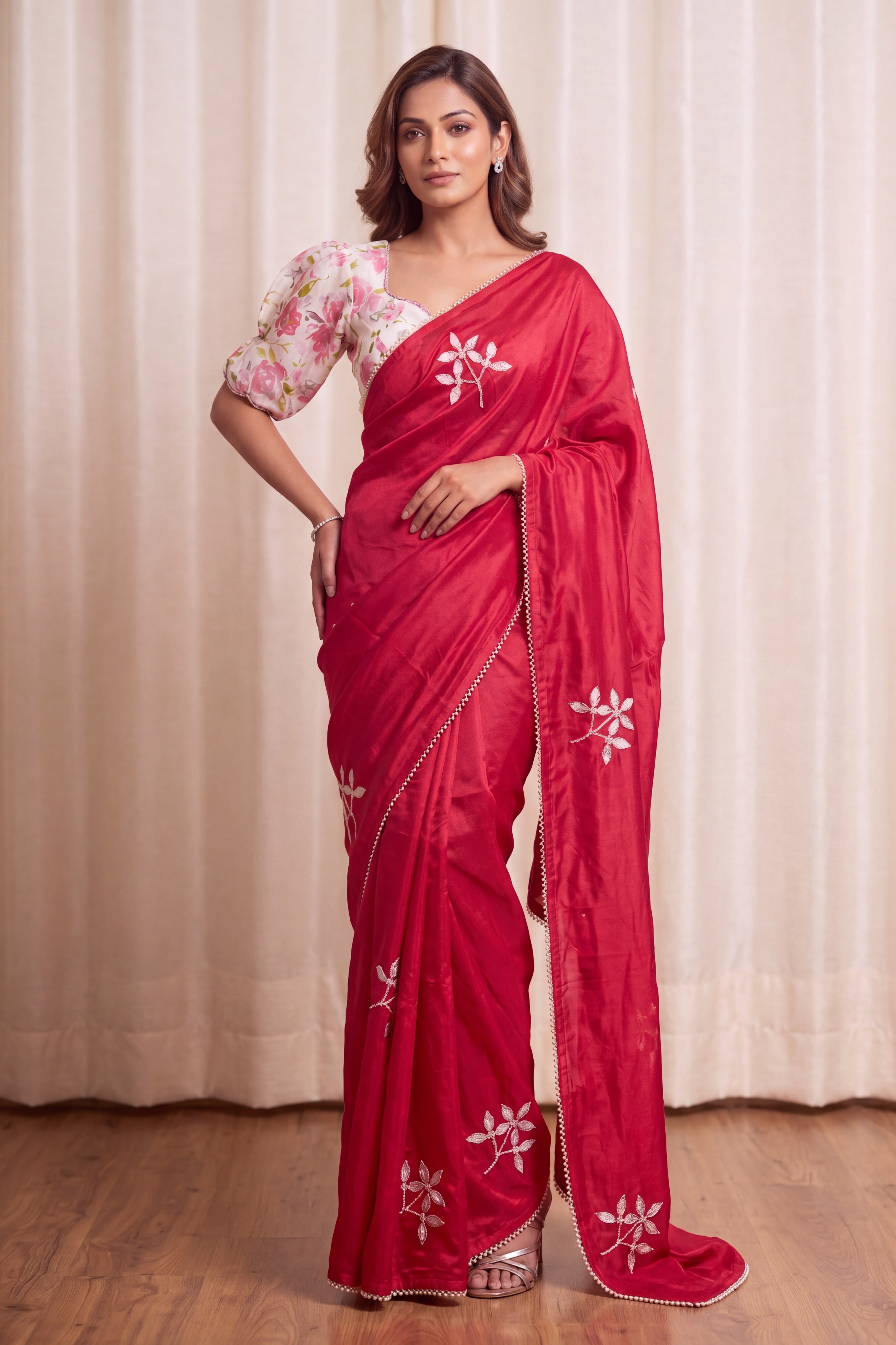 Silk Saree with Designer Blouse