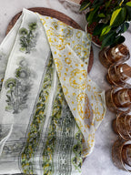Pure Chiffon Handblock Saree