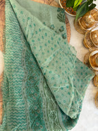 Pure Chiffon Handblock Saree