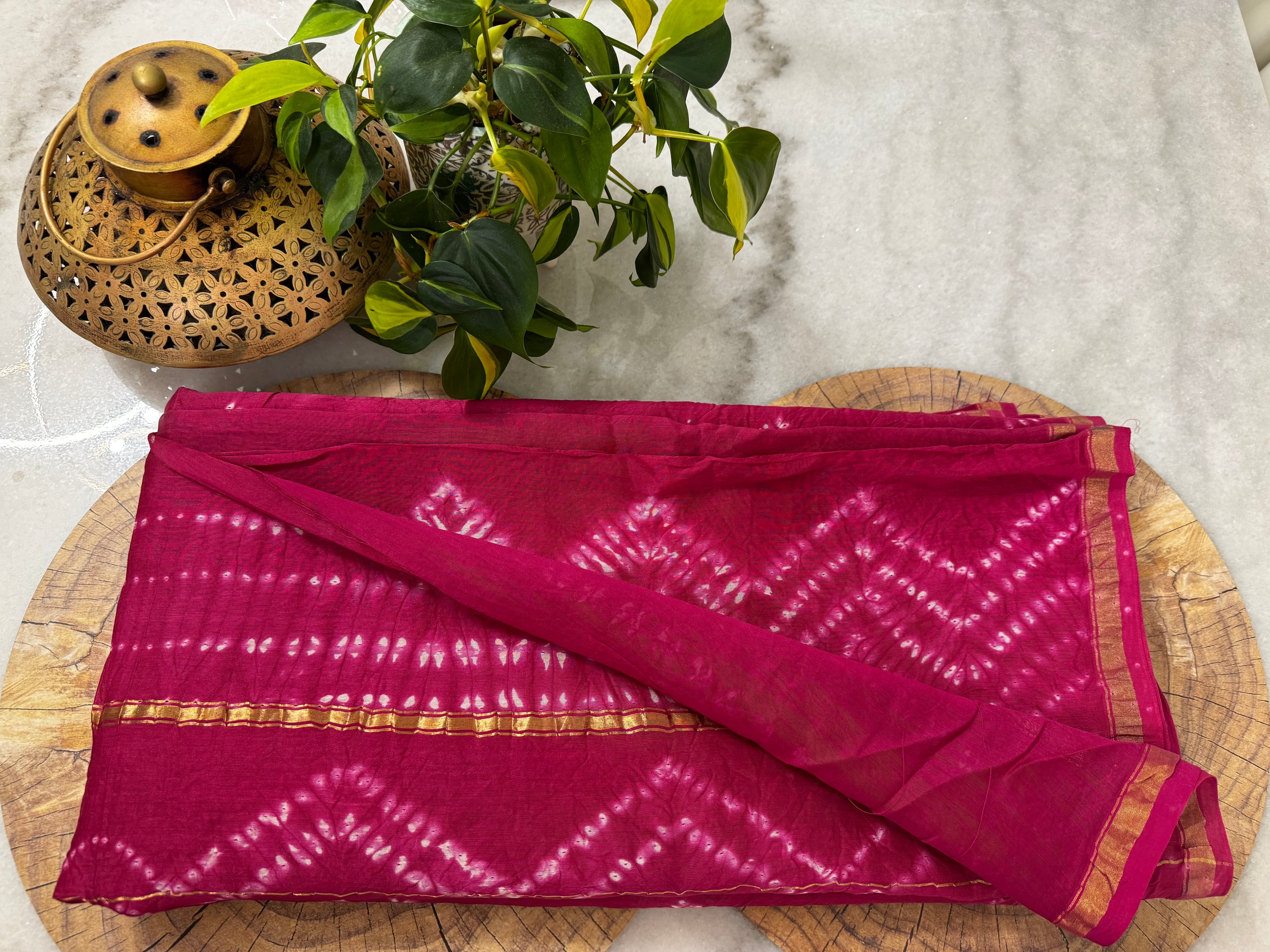 Pure Chanderi Handblock Saree