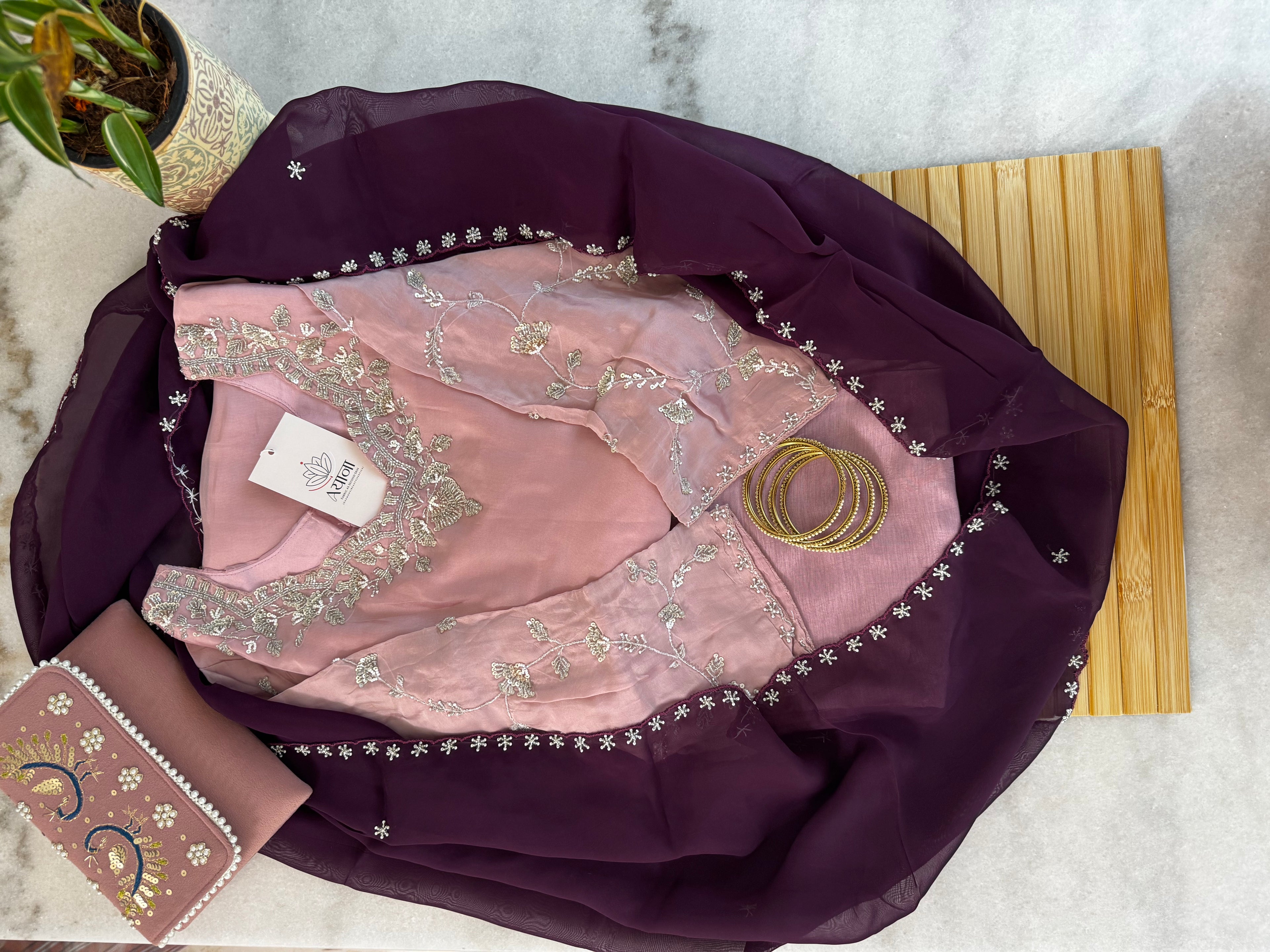 Organza Kurta Set