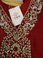 Rust Shimmer Tissue Pant Style Suit