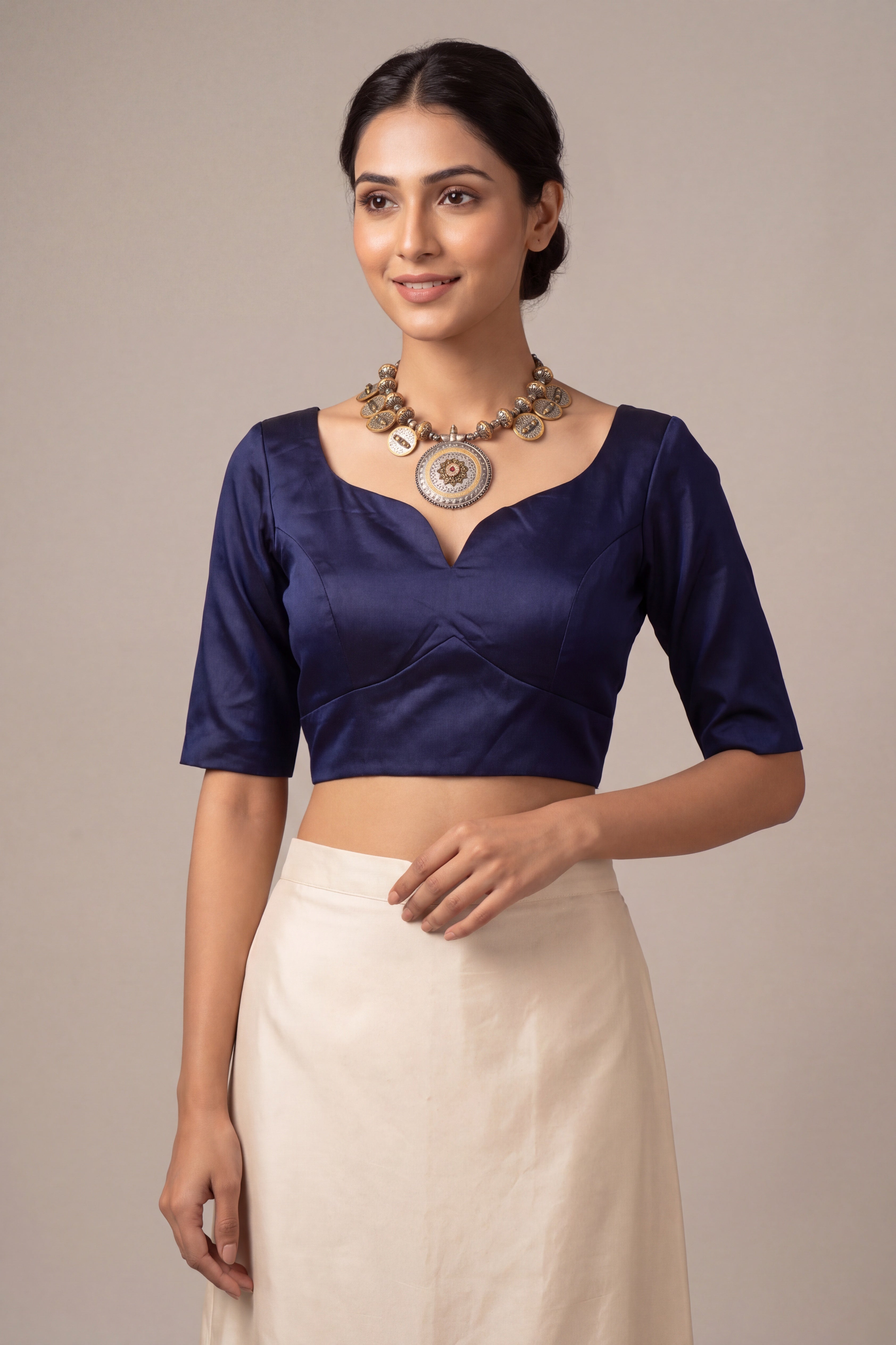 Sabhyasachi Inspired Cotton blouse with Sleeves