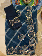 Organza Leheriya Saree