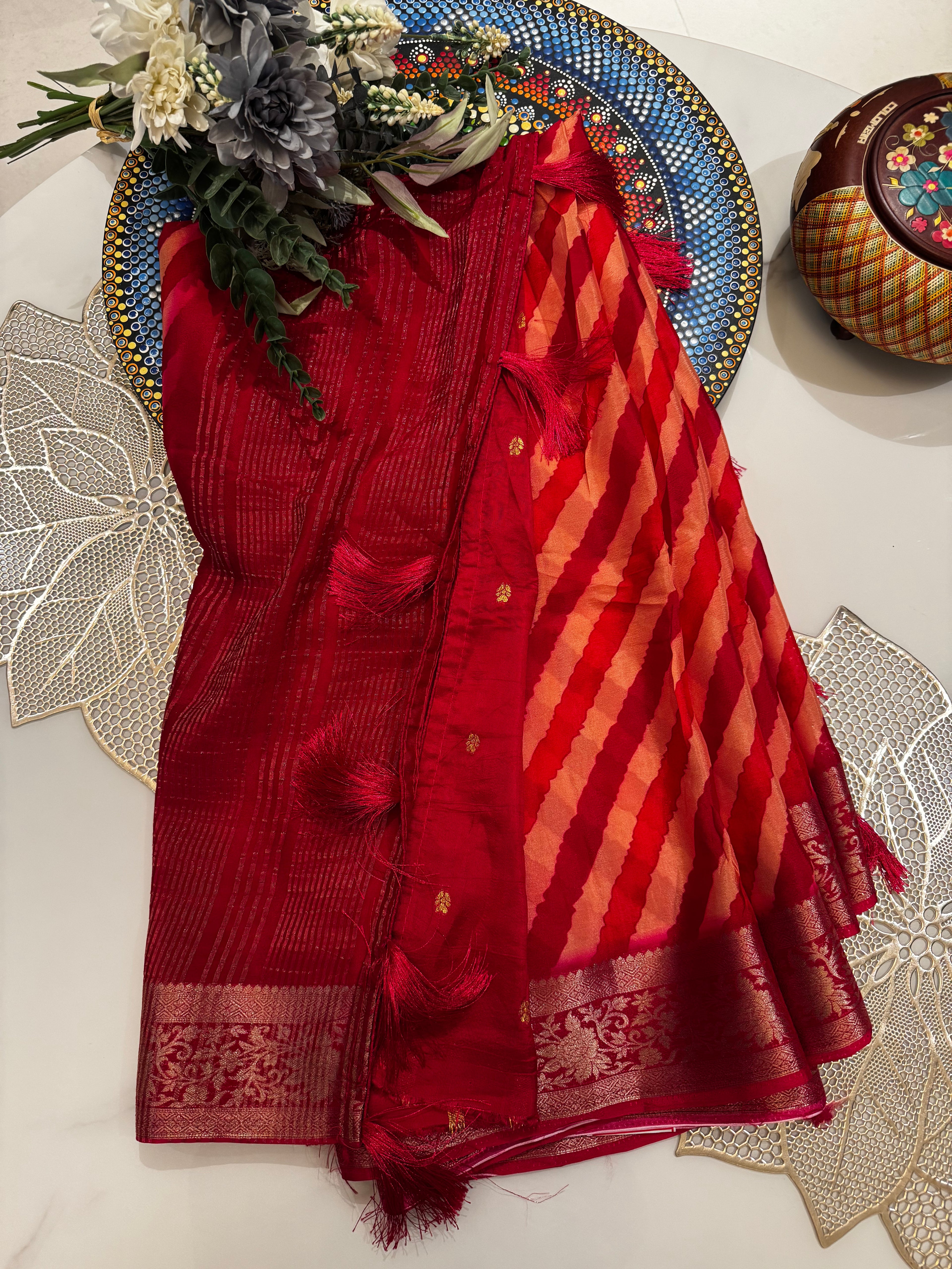 Pure Crepe Saree