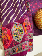 Kora Tussar Leheriya Saree