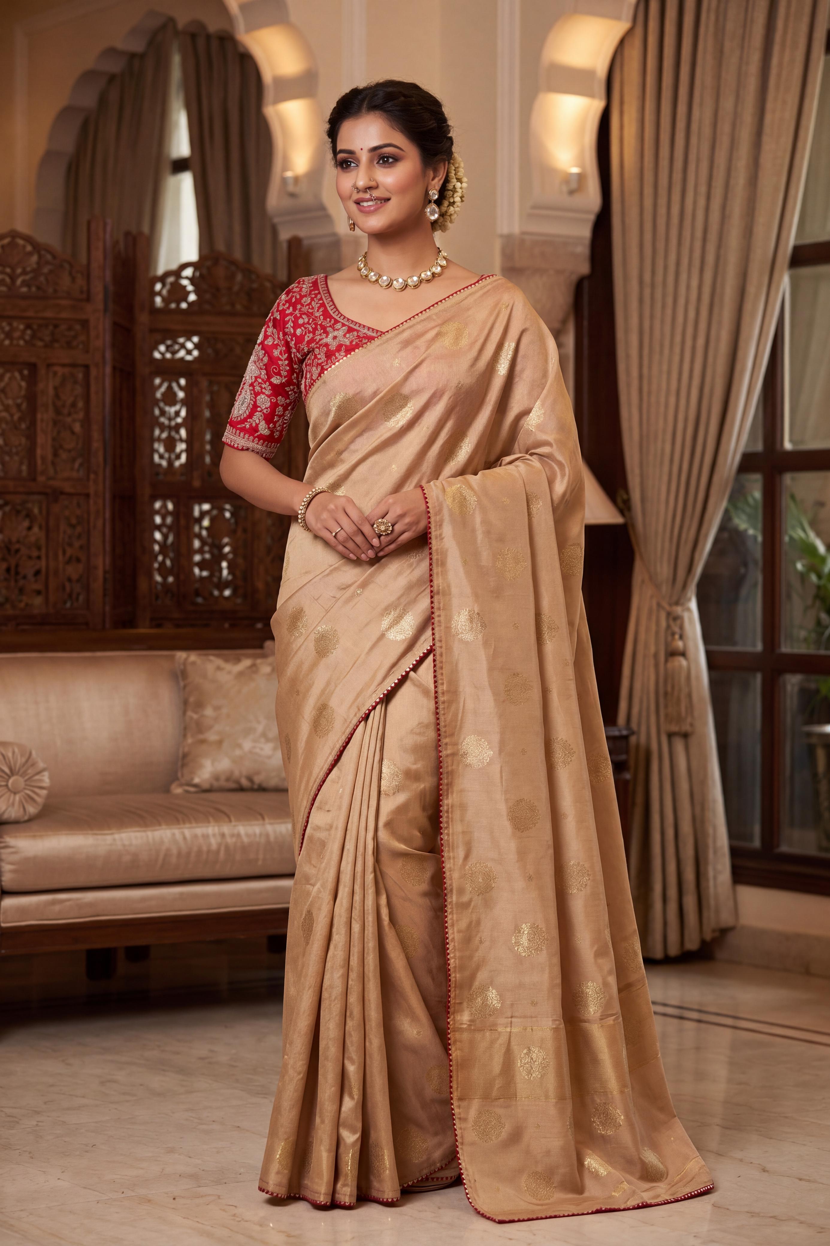 Silk Saree with Designer Blouse