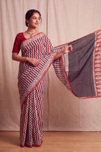Pure Chanderi Handblock Saree