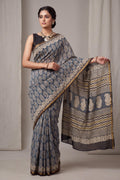 Pure Chanderi Handblock Saree