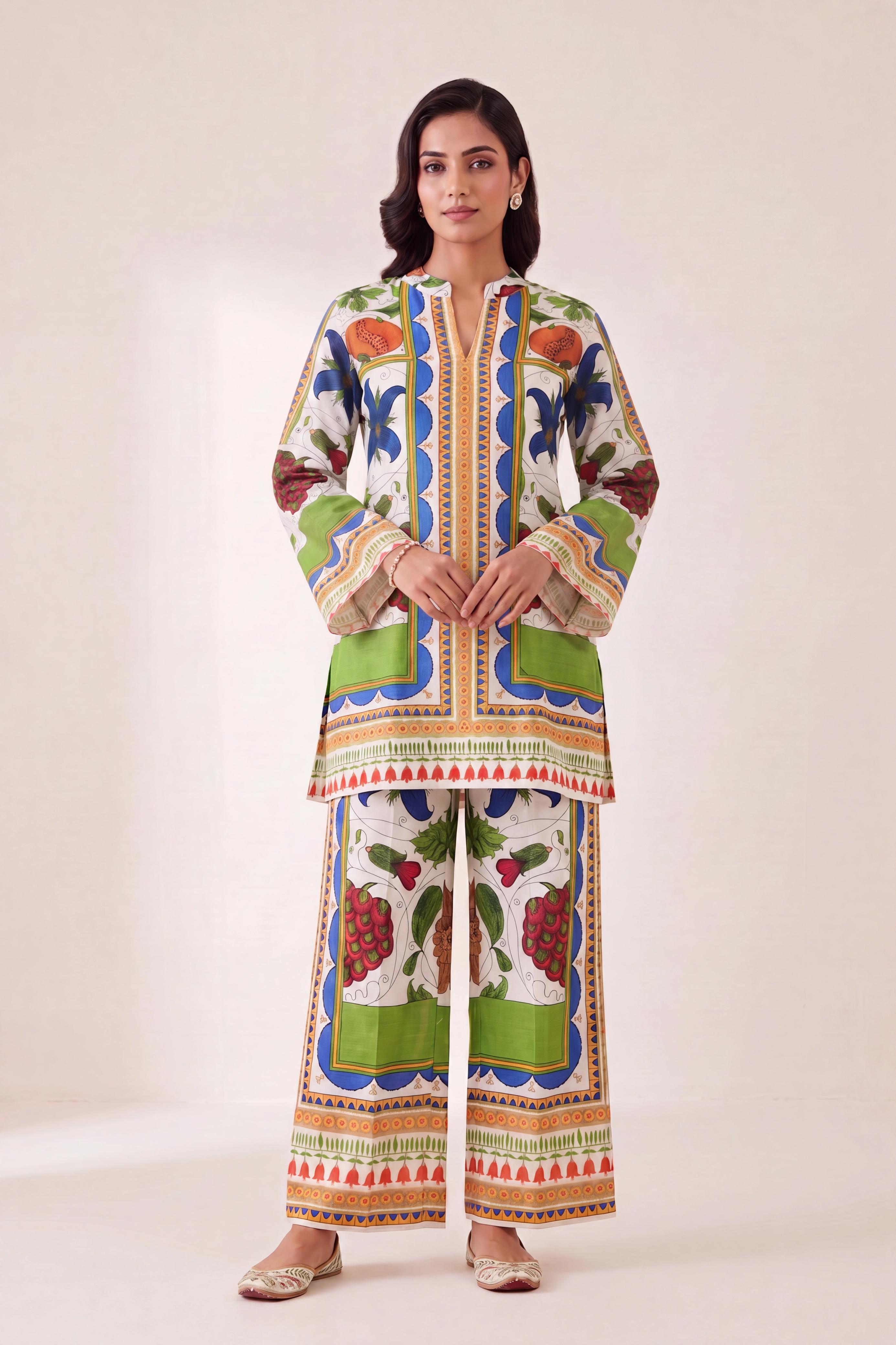 Multicolor Co-ord Set