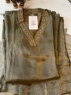 Tissue Indo-Western Co-ord Set