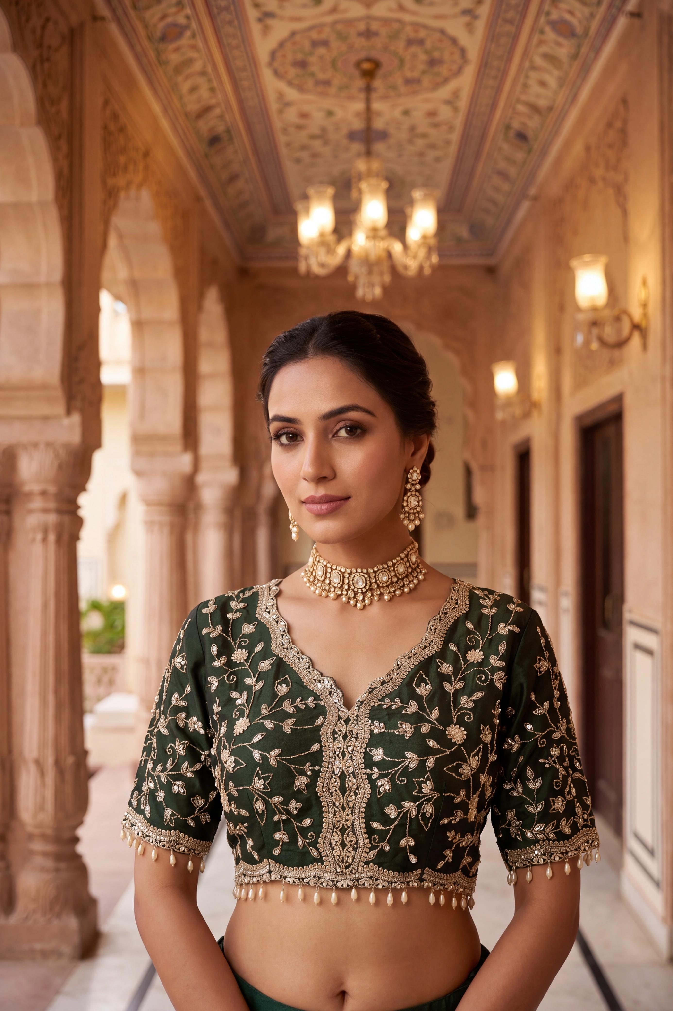 Silk Saree with Designer Blouse