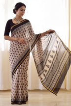 Pure Chanderi Handblock Saree