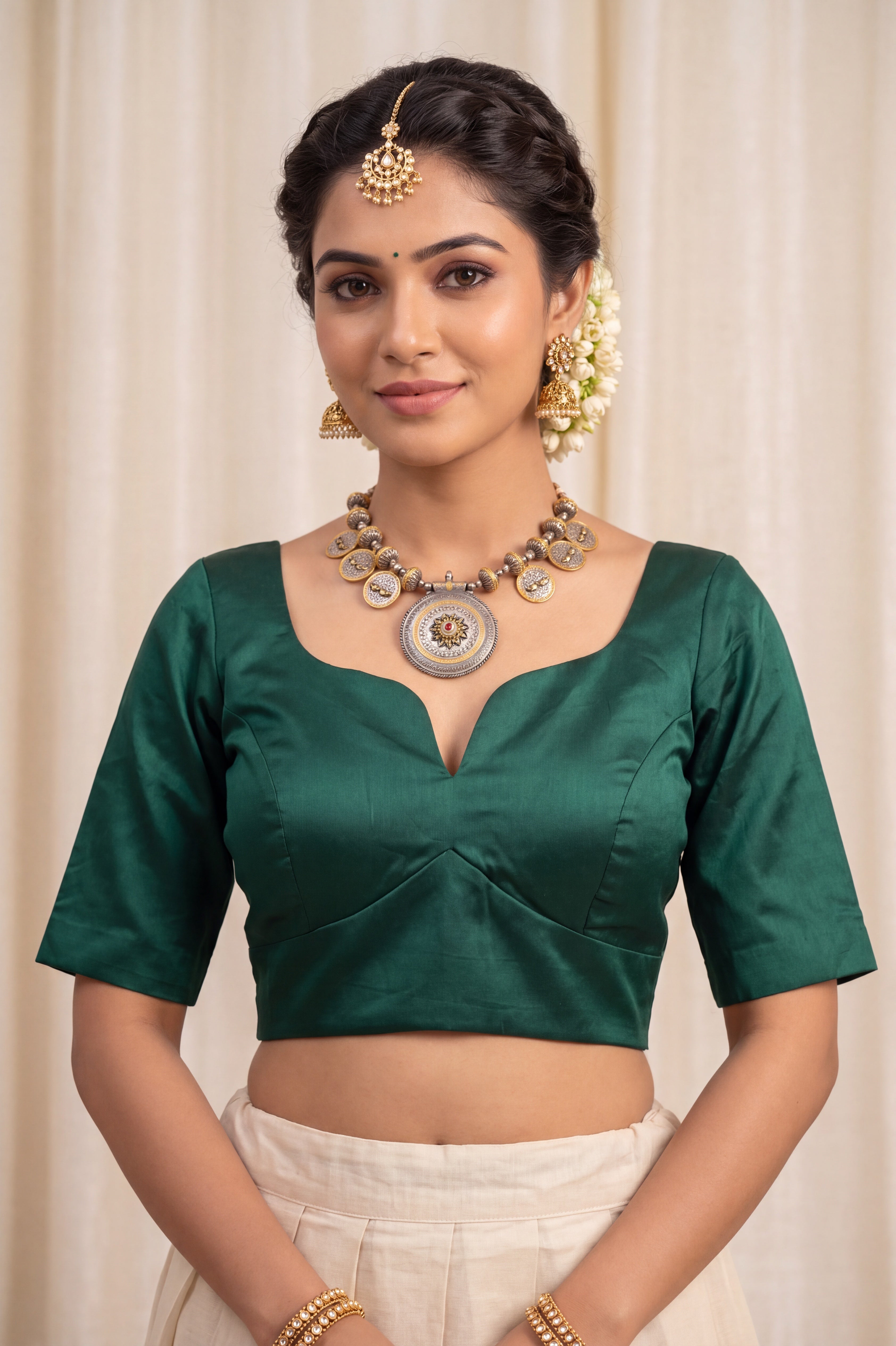 Sabhyasachi Inspired Cotton blouse with Sleeves