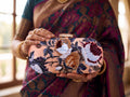 Hand-Beaded Floral Box Clutch