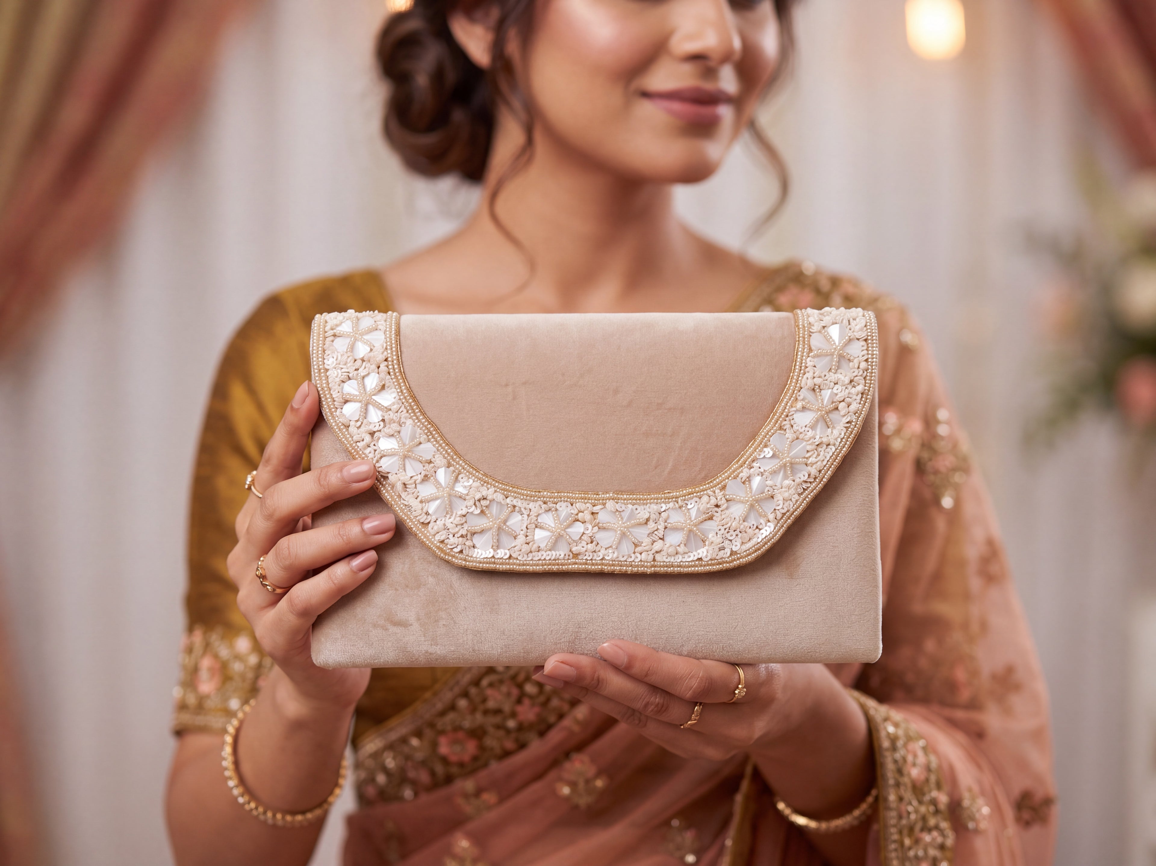 Velvet Envelope Clutch