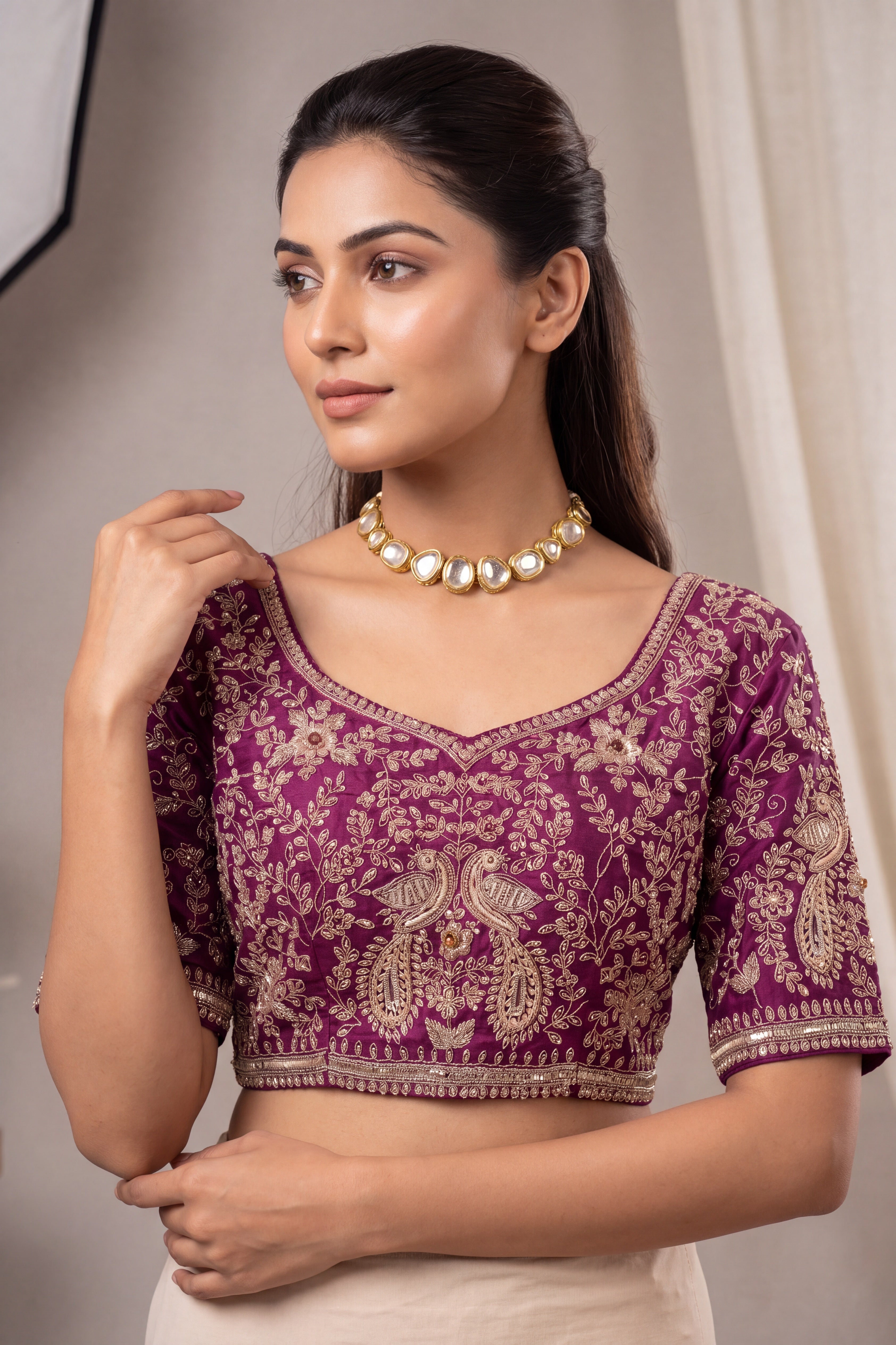 Silk Saree with Designer Blouse