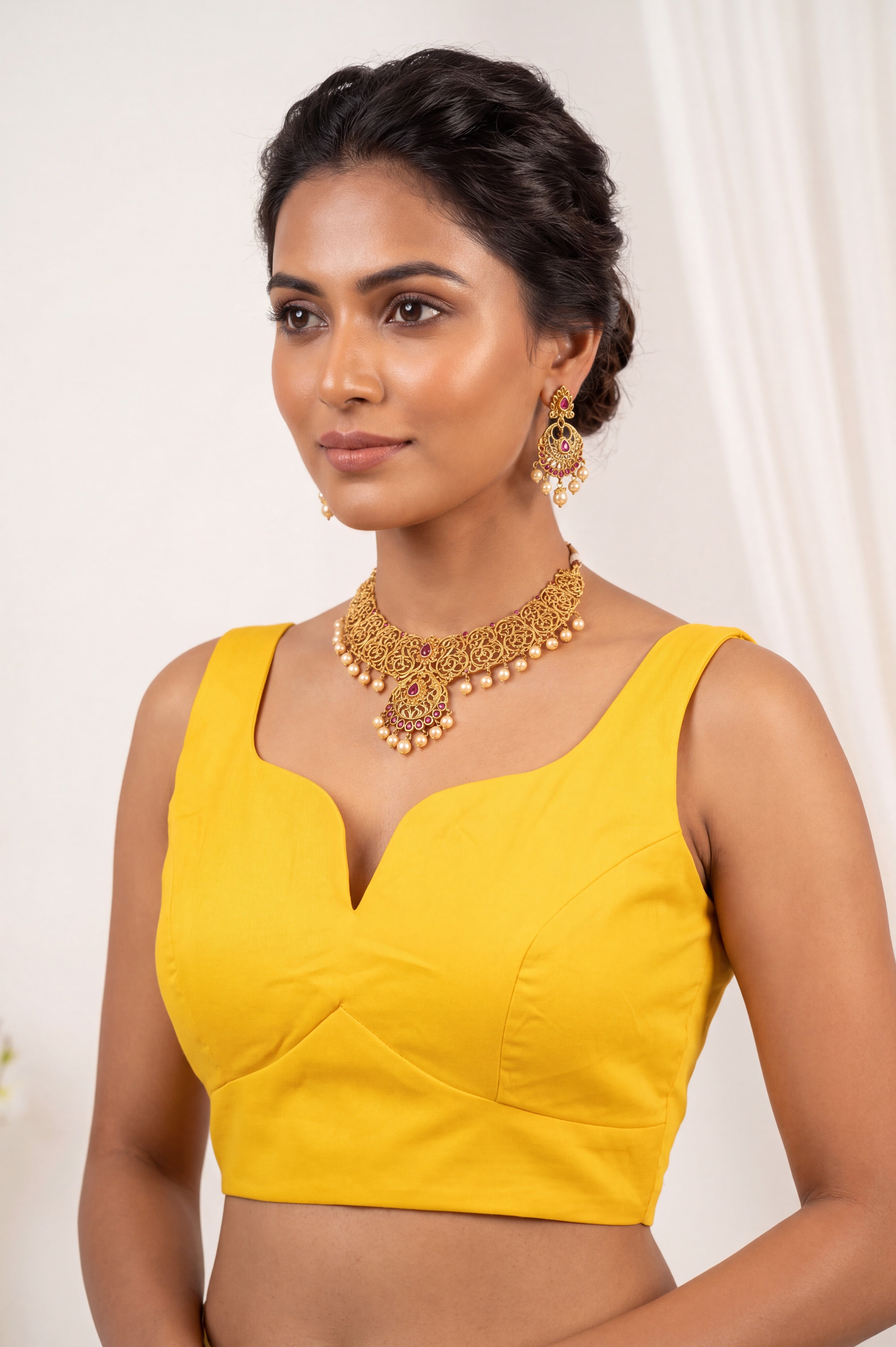 Sabhyasachi Inspired Sleeveless Blouse