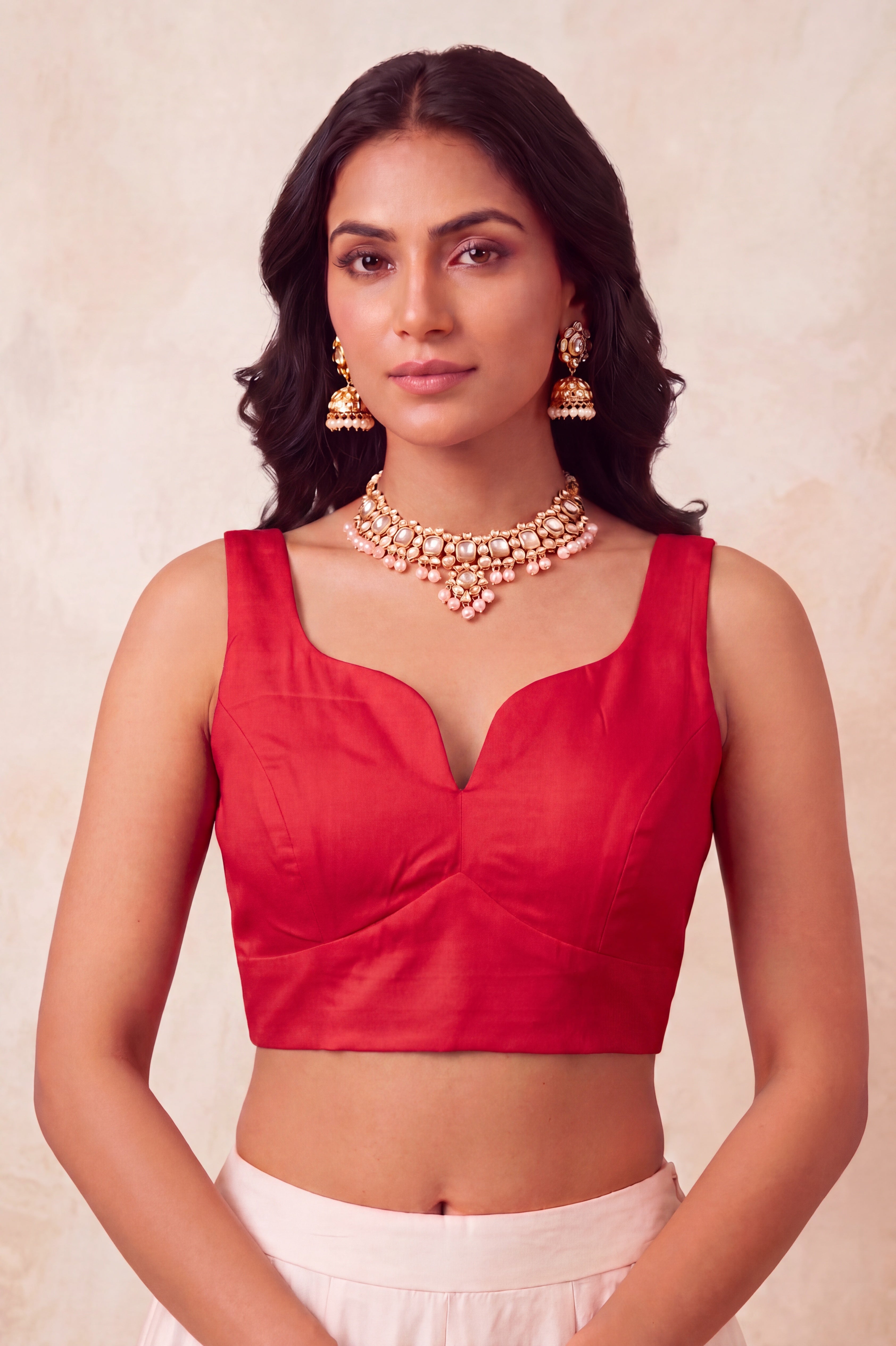 Sabhyasachi Inspired Sleeveless Blouse