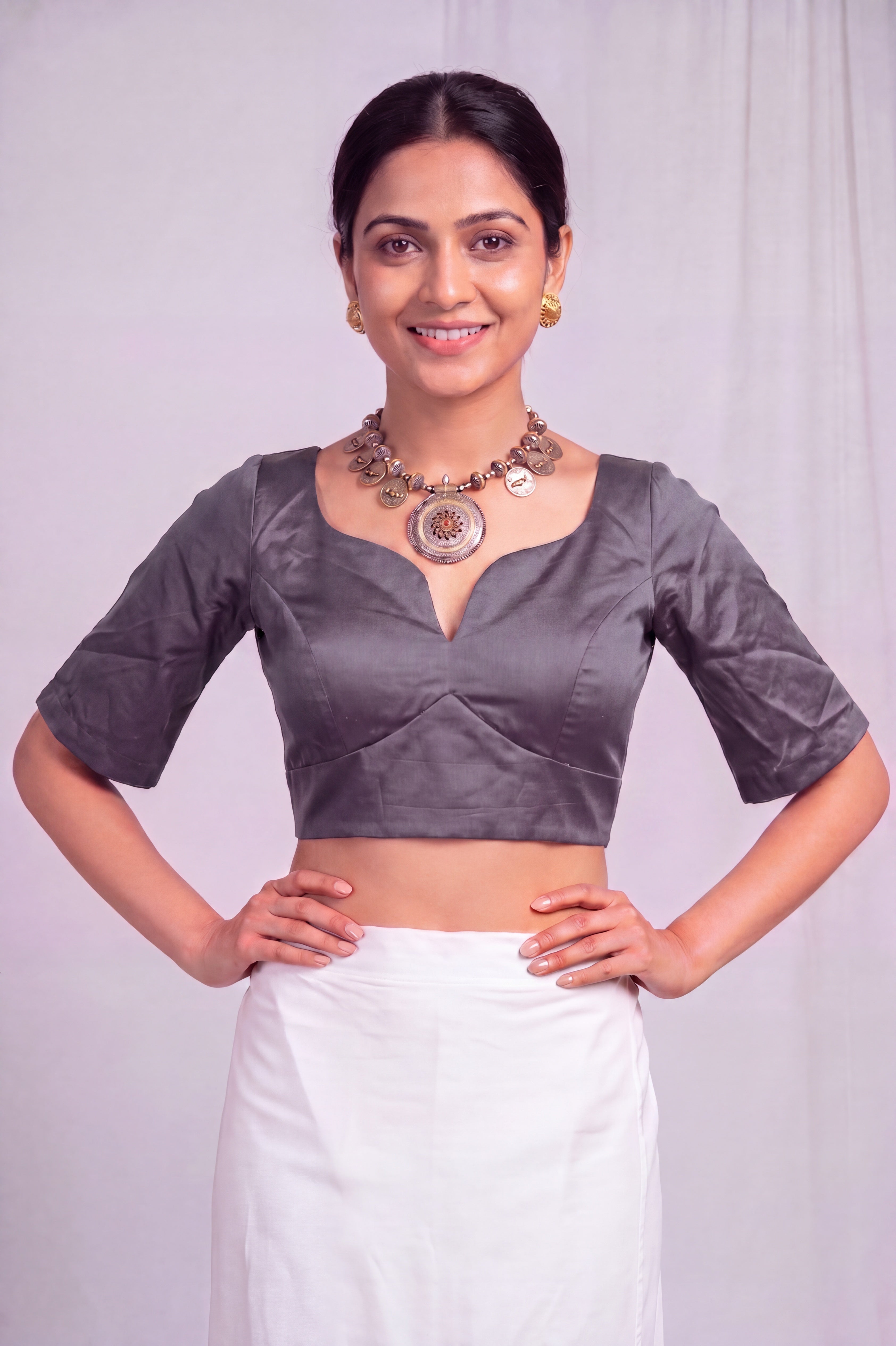 Sabhyasachi Inspired Cotton blouse with Sleeves