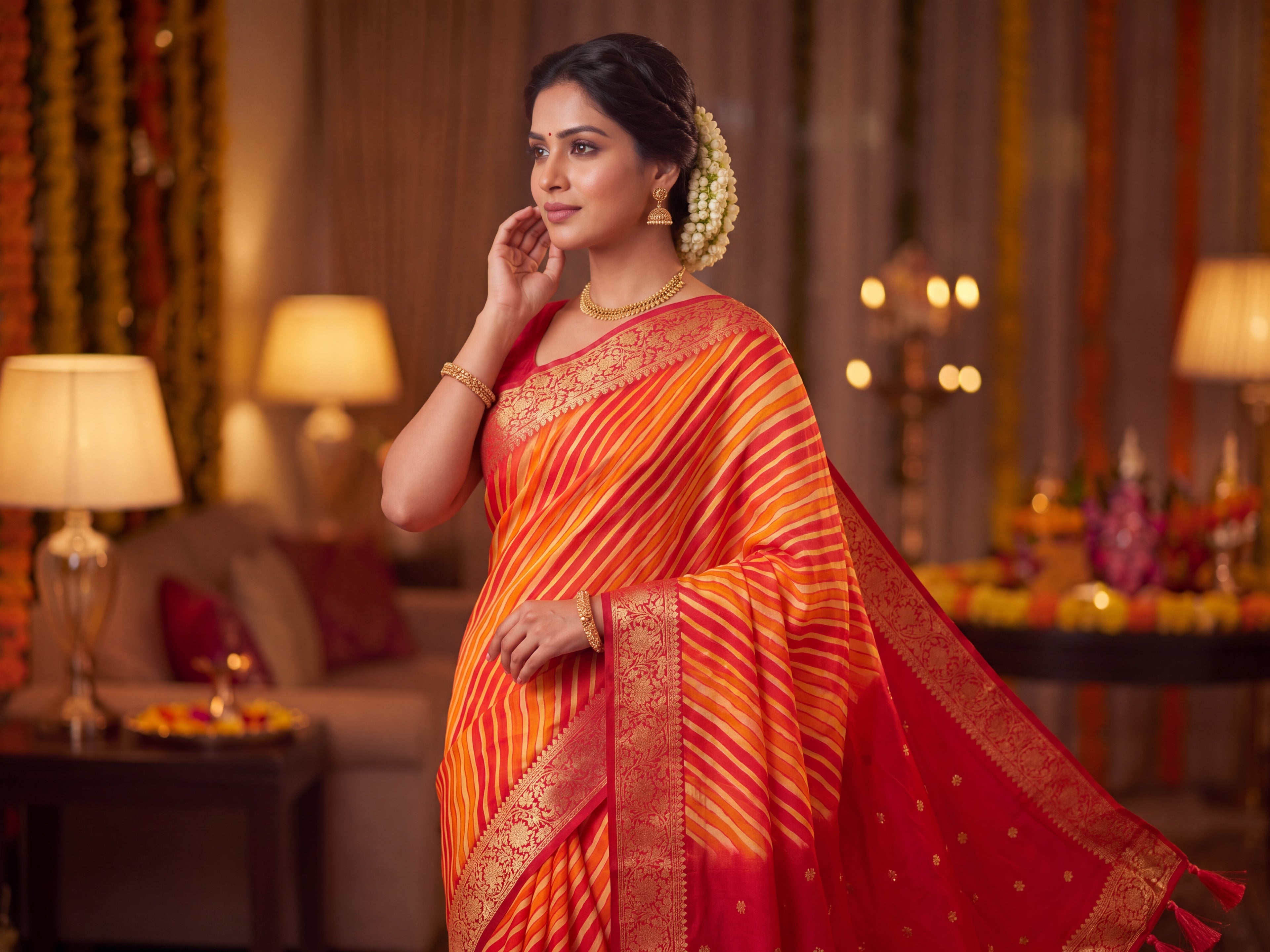Pure Crepe Saree