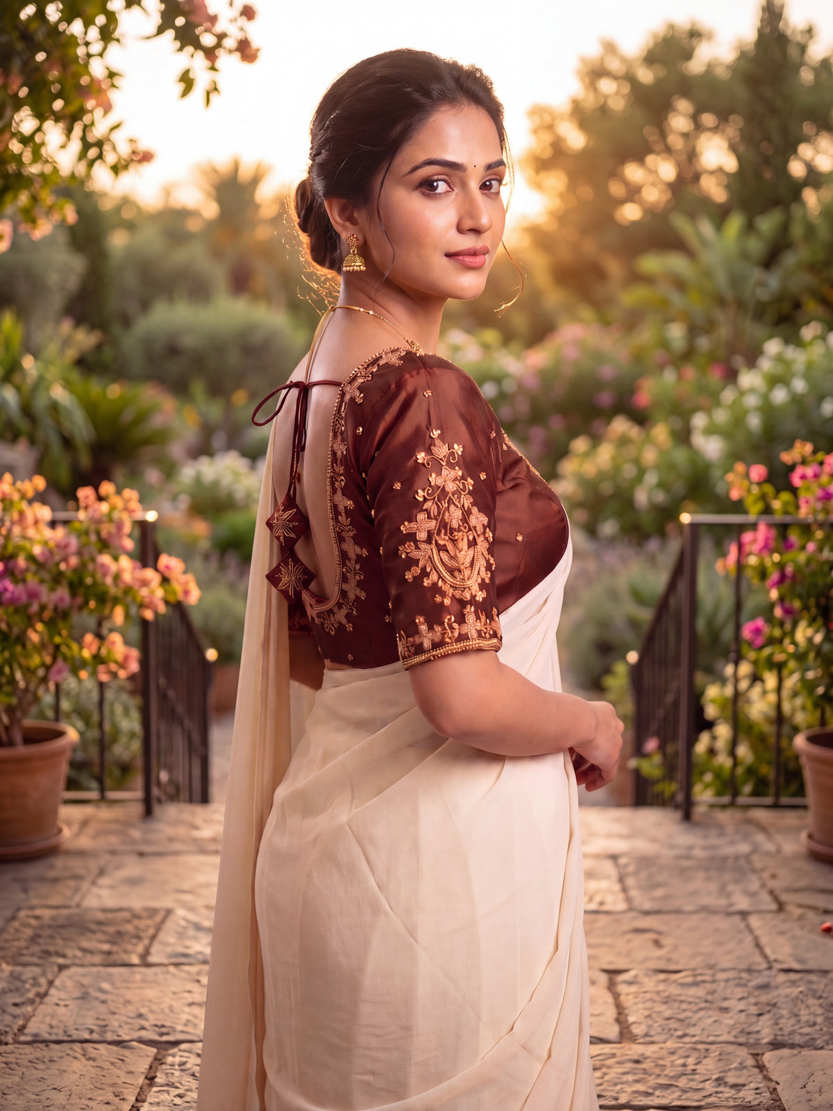 Silk Embroidered Blouse