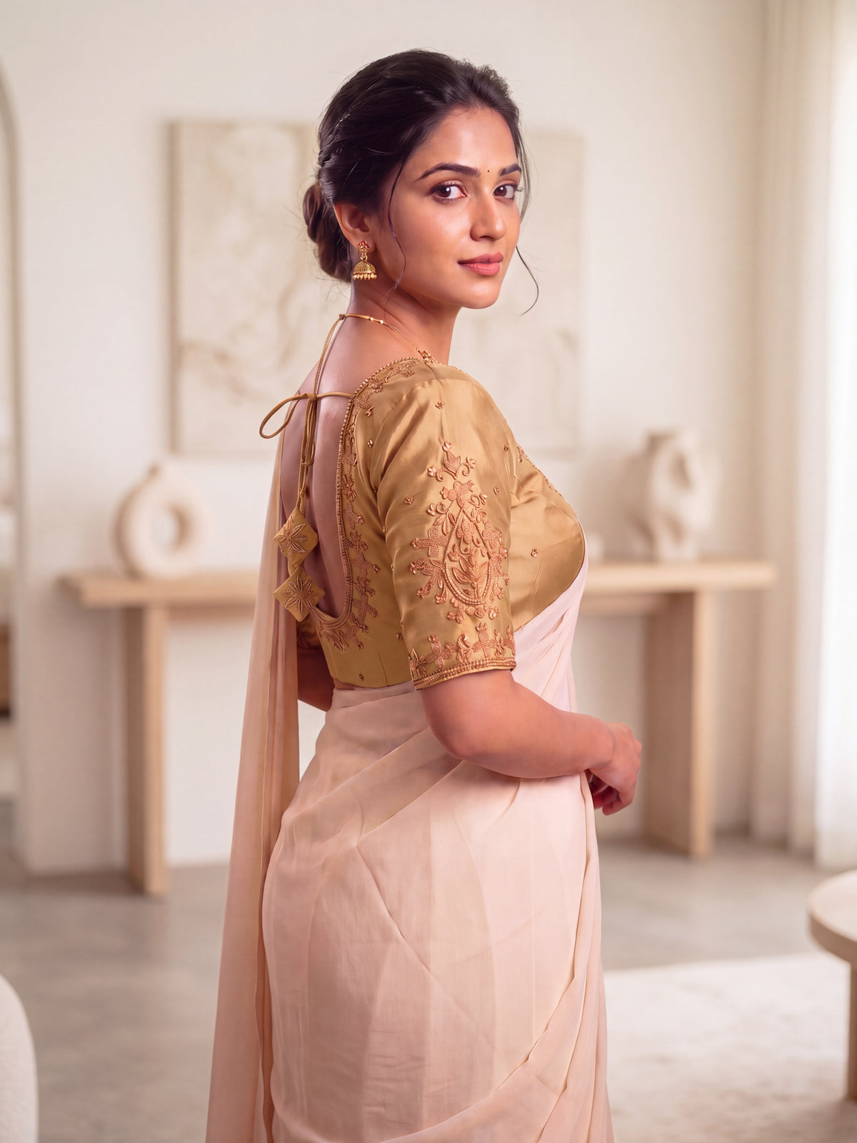 Silk Embroidered Blouse