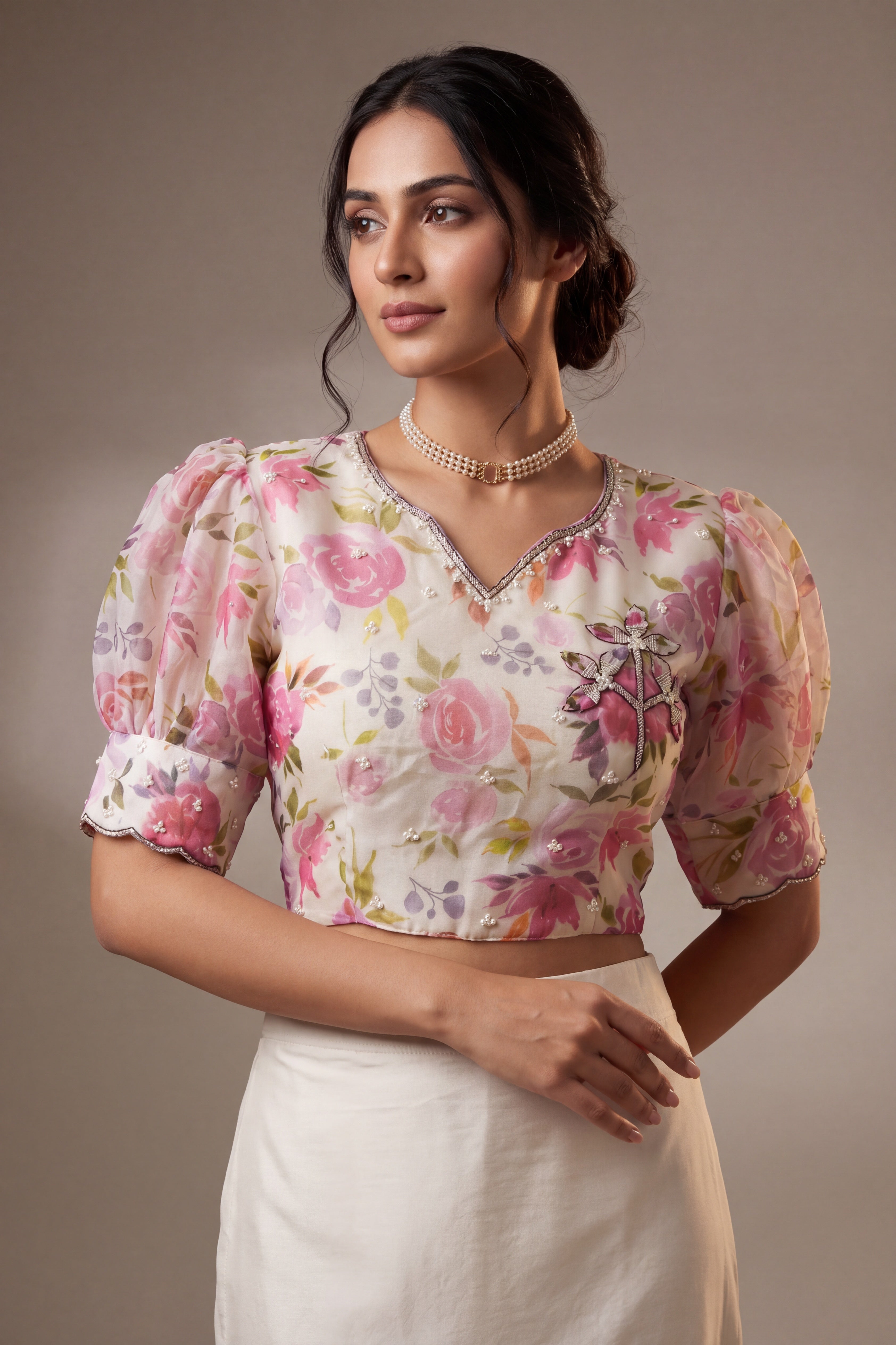 Silk Saree with Designer Blouse