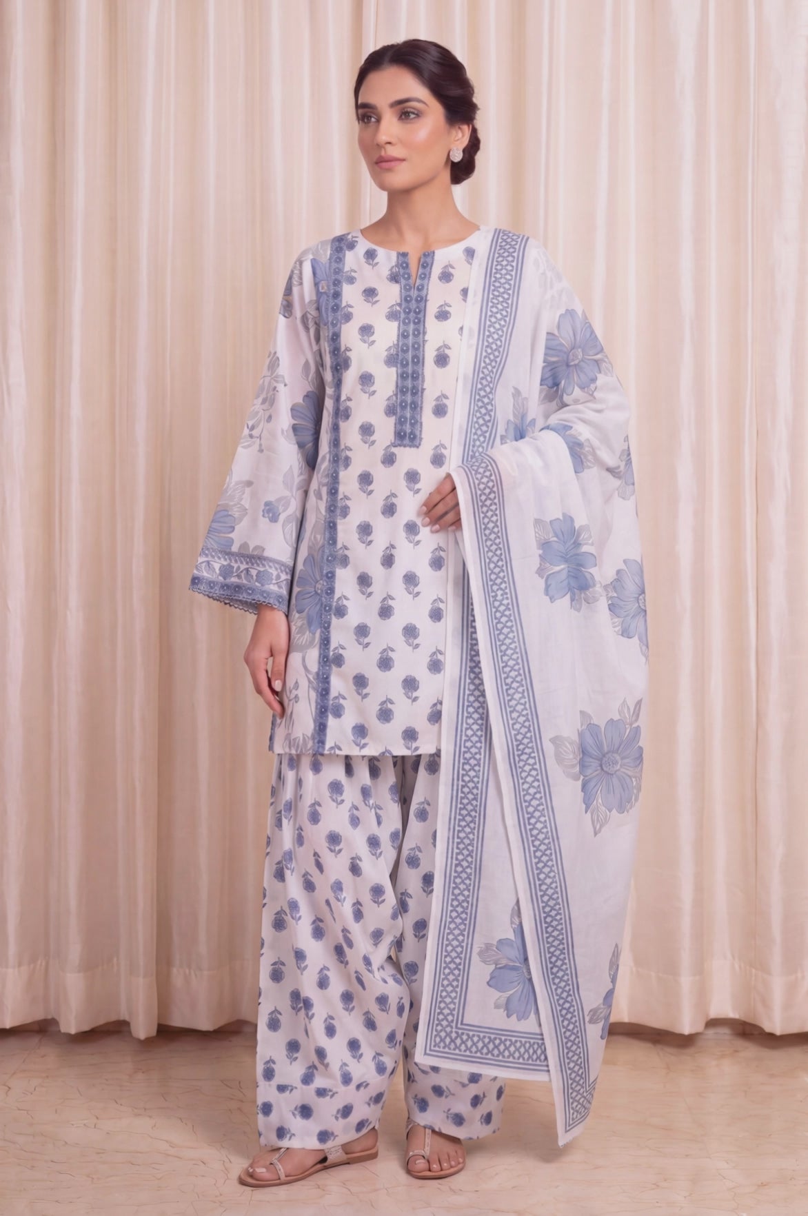 Mul Cotton Farsi Kurta Set