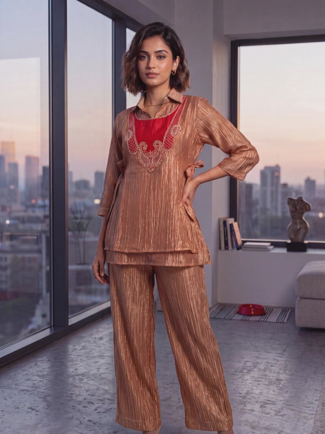 Crush Tissue Co-ord Set