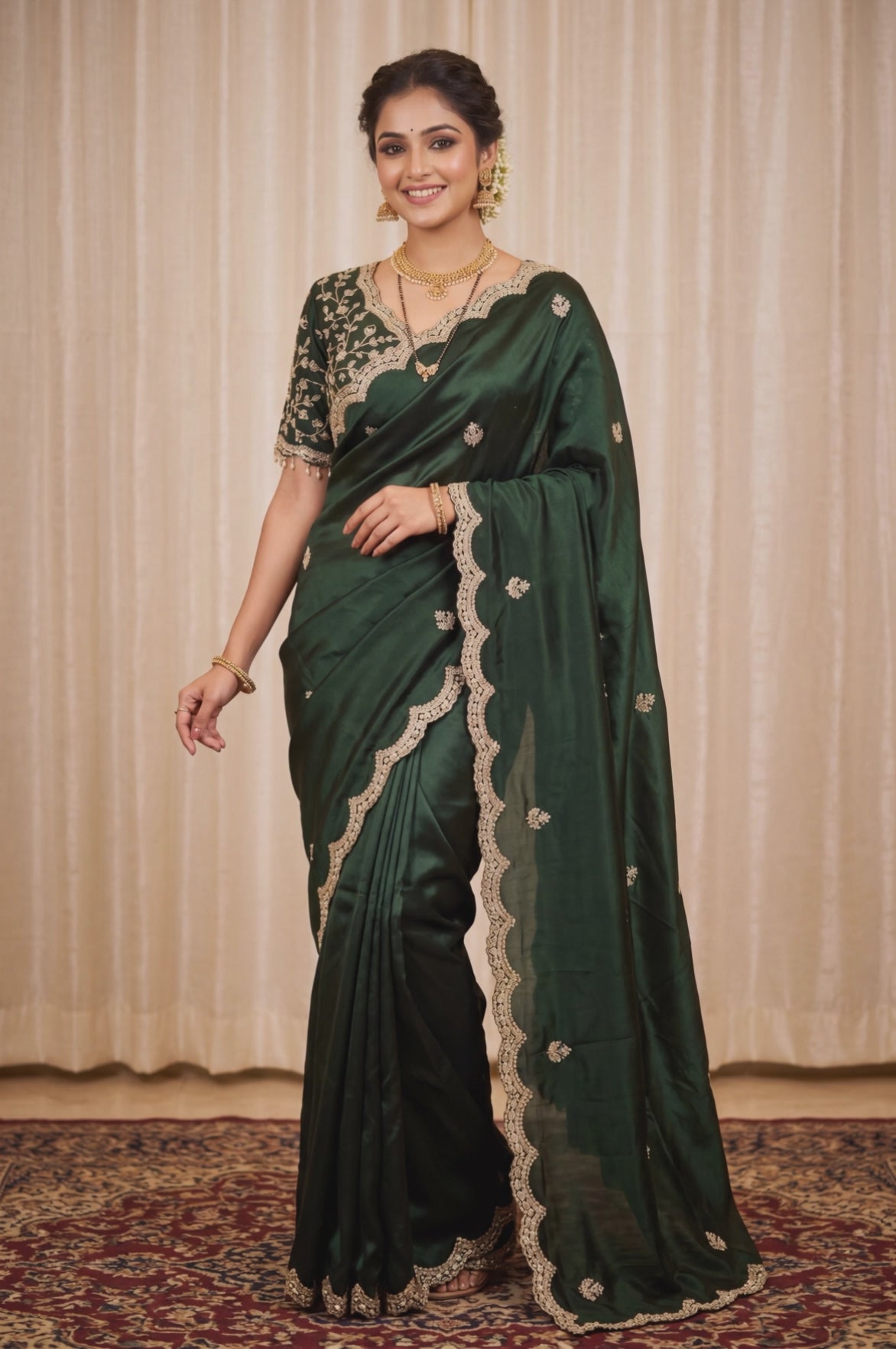 Silk Saree with Designer Blouse