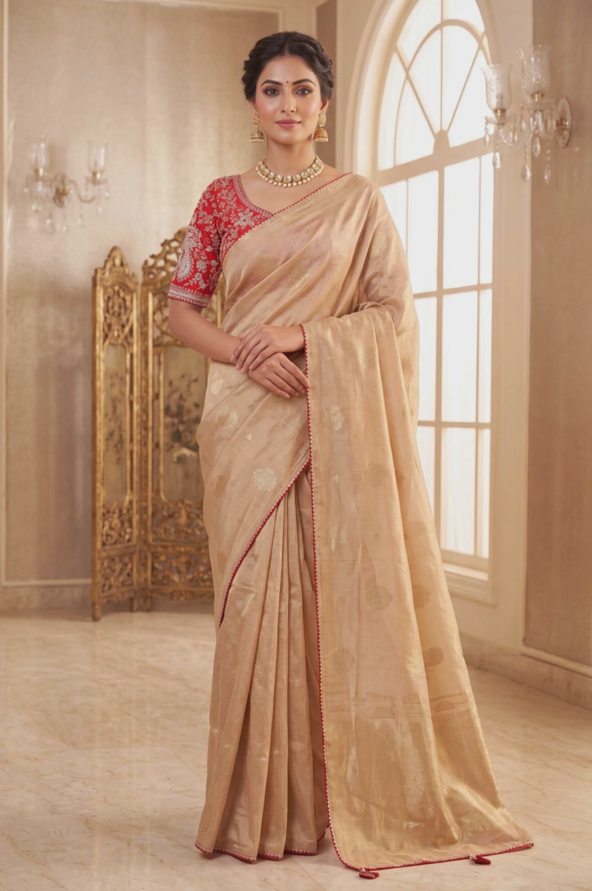Silk Saree with Designer Blouse