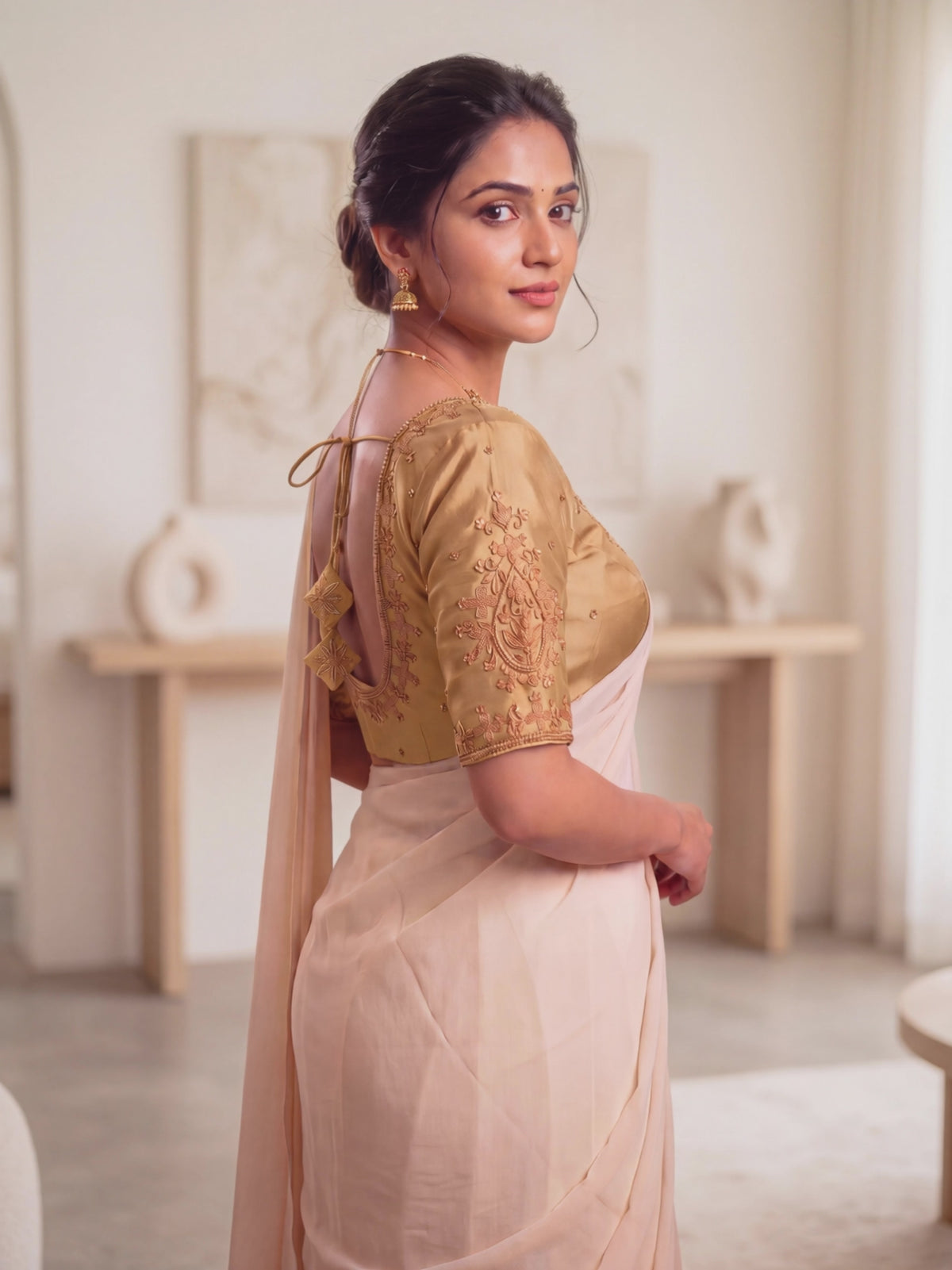 Silk Embroidered Blouse