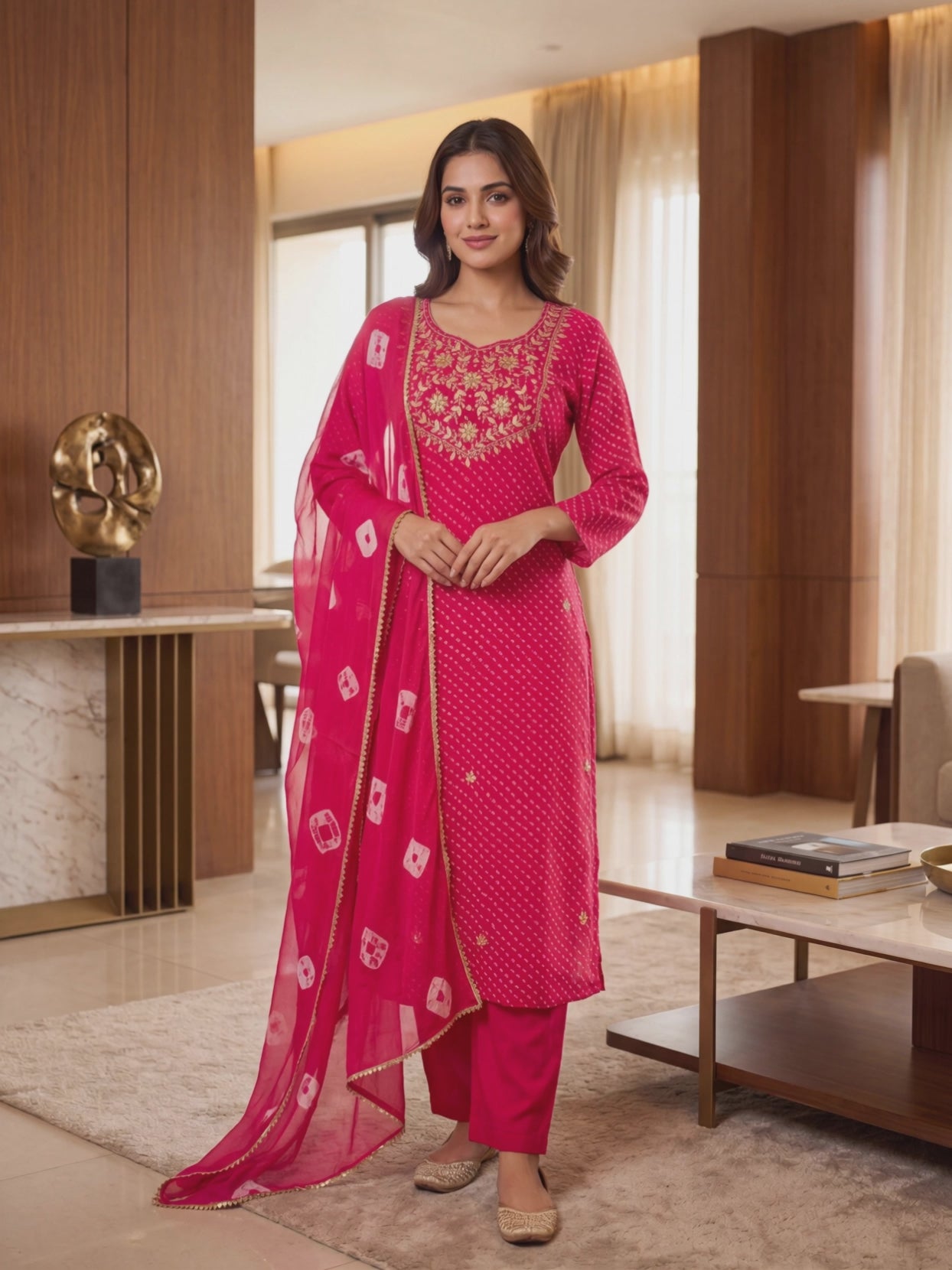 Bandhani Suit Set