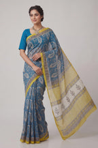 Pure Chanderi Handblock Saree